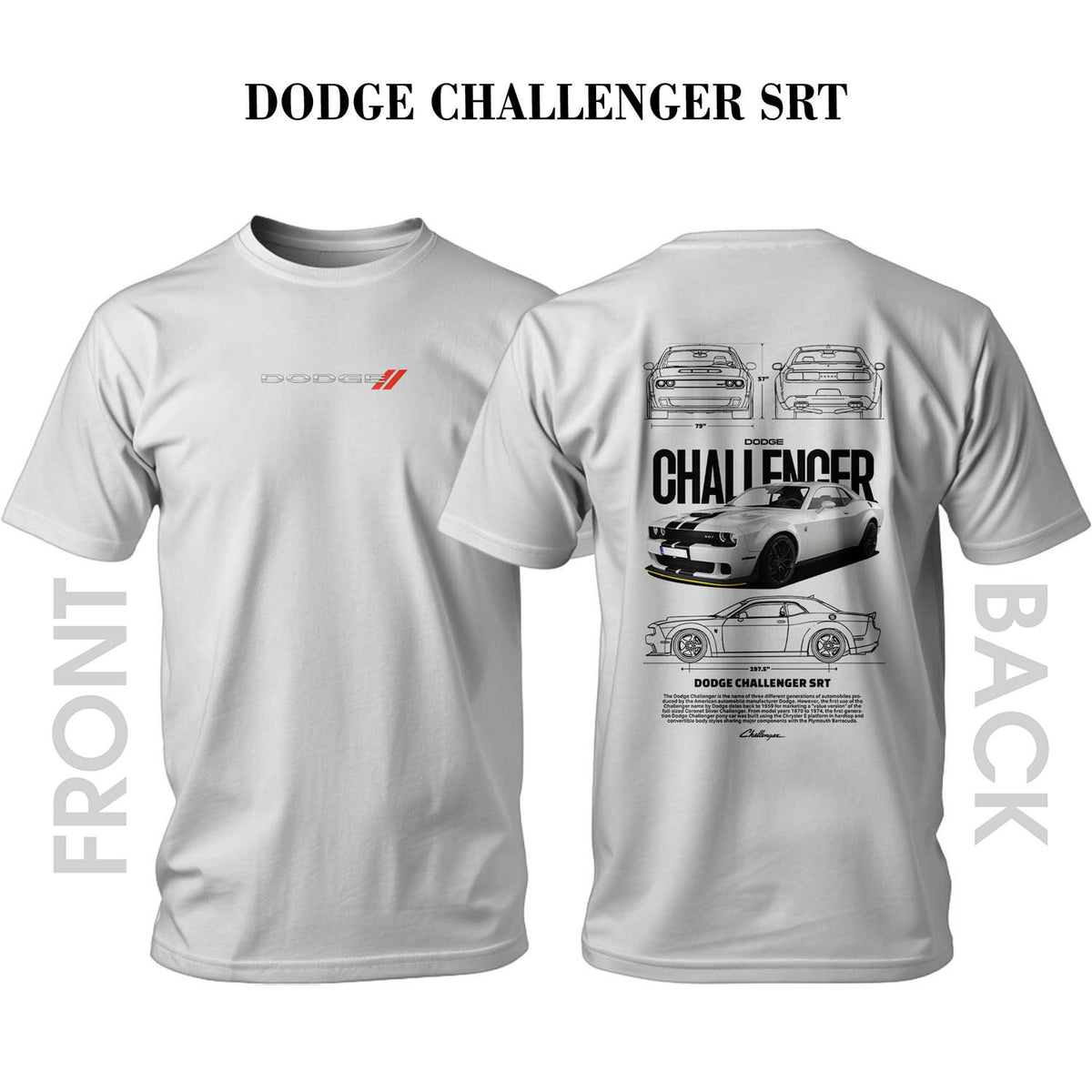 Tricou DODGE CHALLENGER SRT
