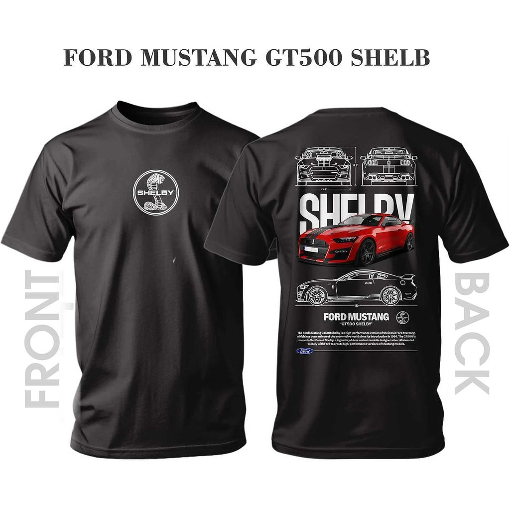Tricou FORD MUSTANG GT500 SHELBY ROȘU