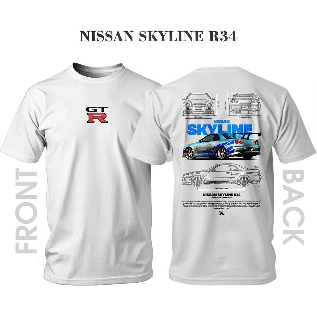 Тениска NISSAN SKYLINE R34