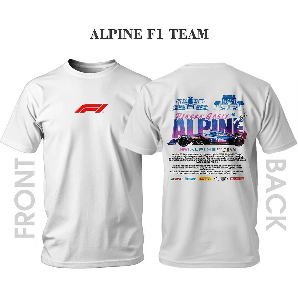 Tricou F1 ALPINE PIERRE GASLY10