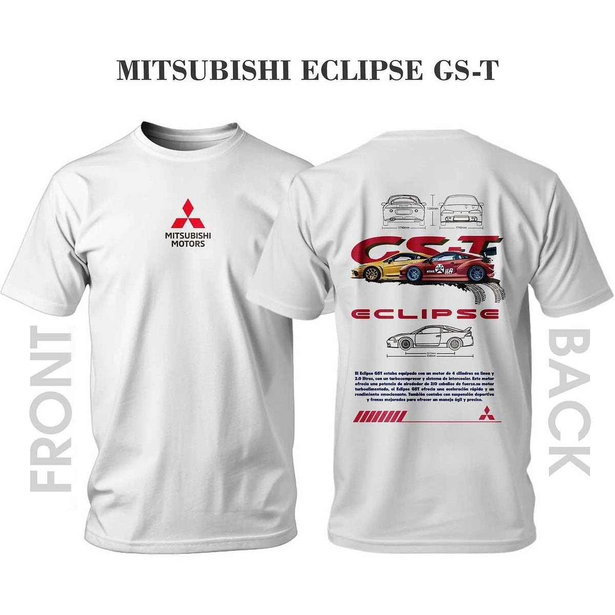T-shirt MITSUBISHI ECLIPSE GS-T