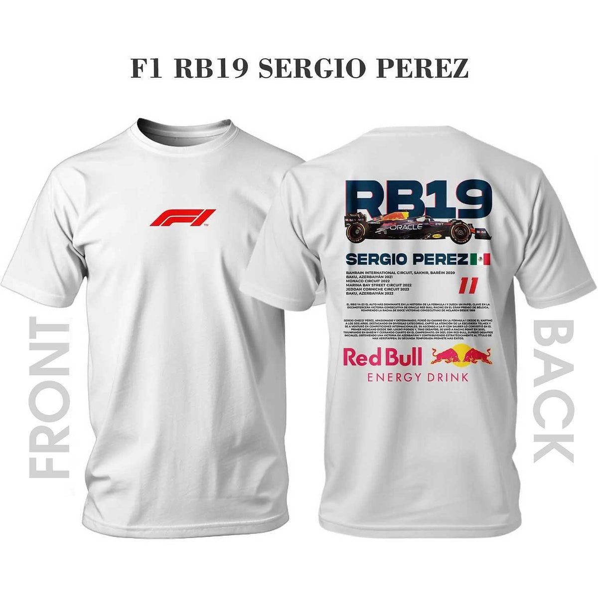 Тениска F1 SERGIO PEREZ RB19 REDBULL TEAM