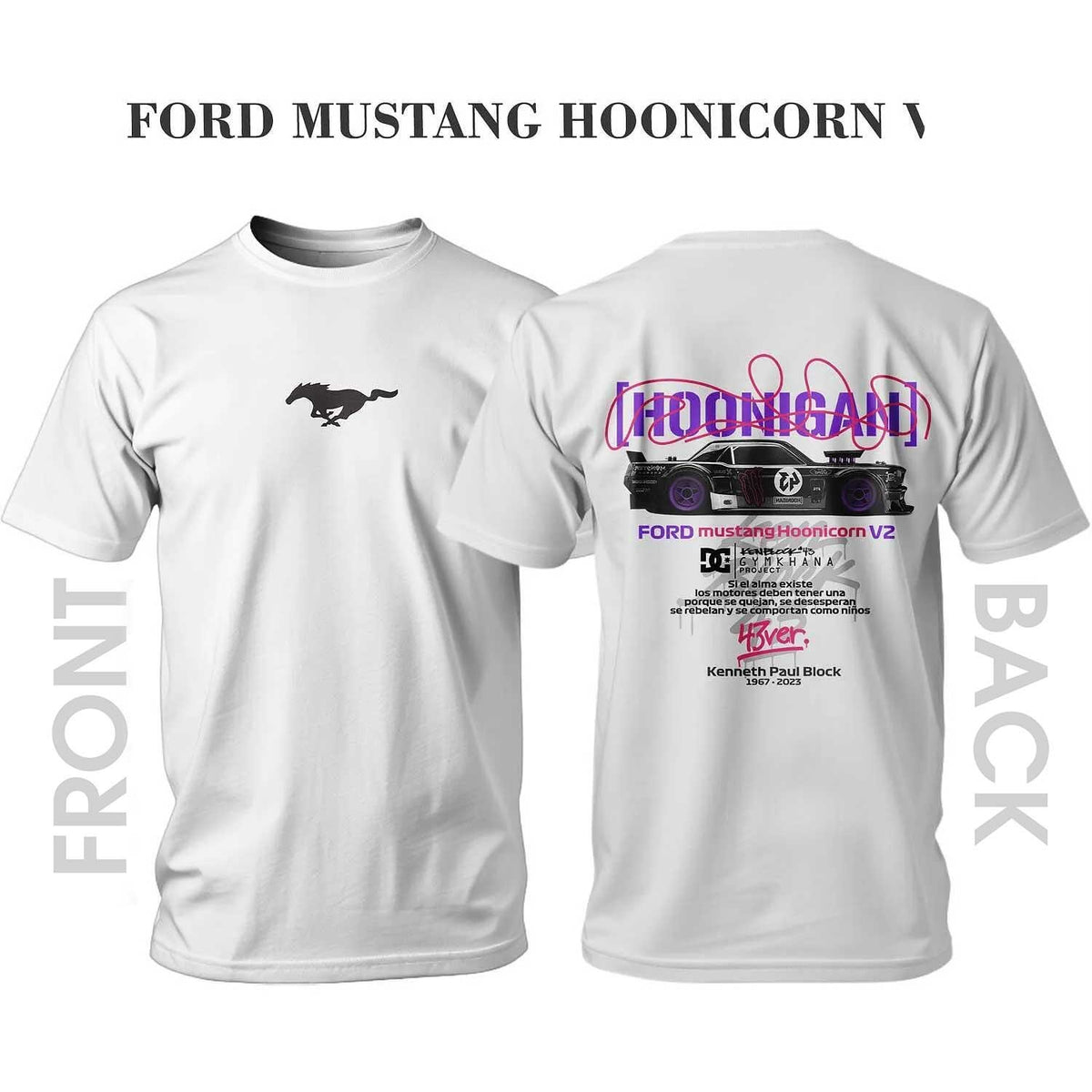 Tricou [HOONINAG] FORD MUSTANG HOODICORN V2