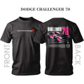 T-shirt BLACK PINK DODGE CHALLENGER 70