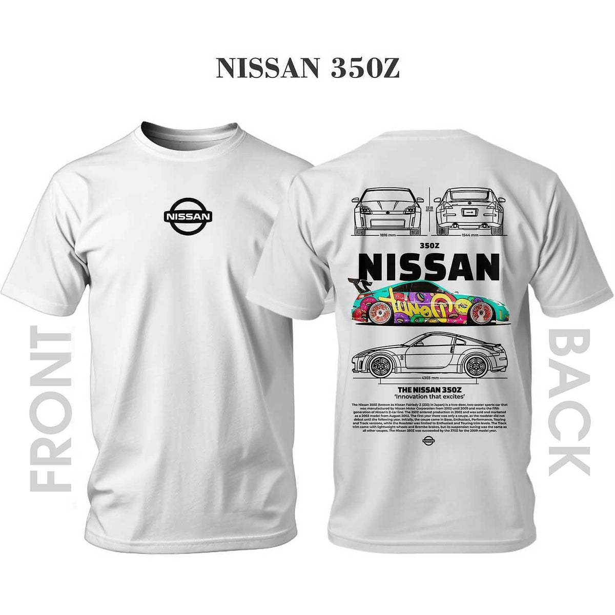 T-shirt NISSAN 350Z DONUT GRAFFITI