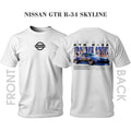 Tricou BLUE FLAME NISSAN SKYLINE GTR R-34