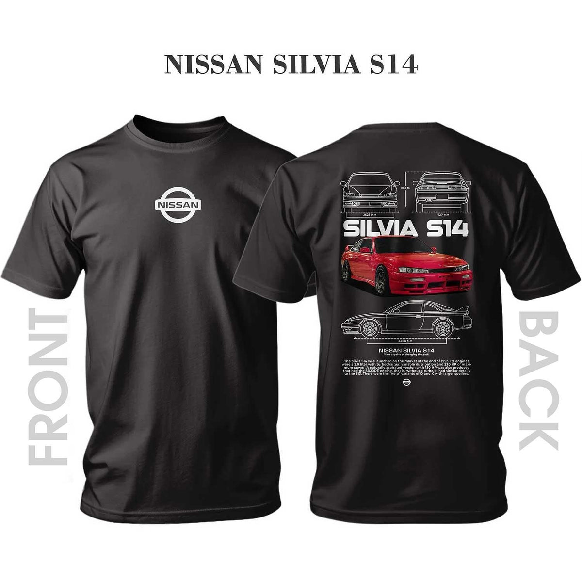 T-shirt NISSAN SILVIA RED S14