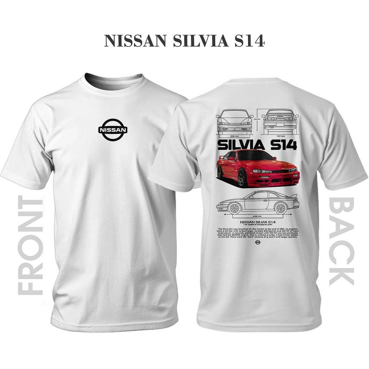T-shirt NISSAN SILVIA RED S14