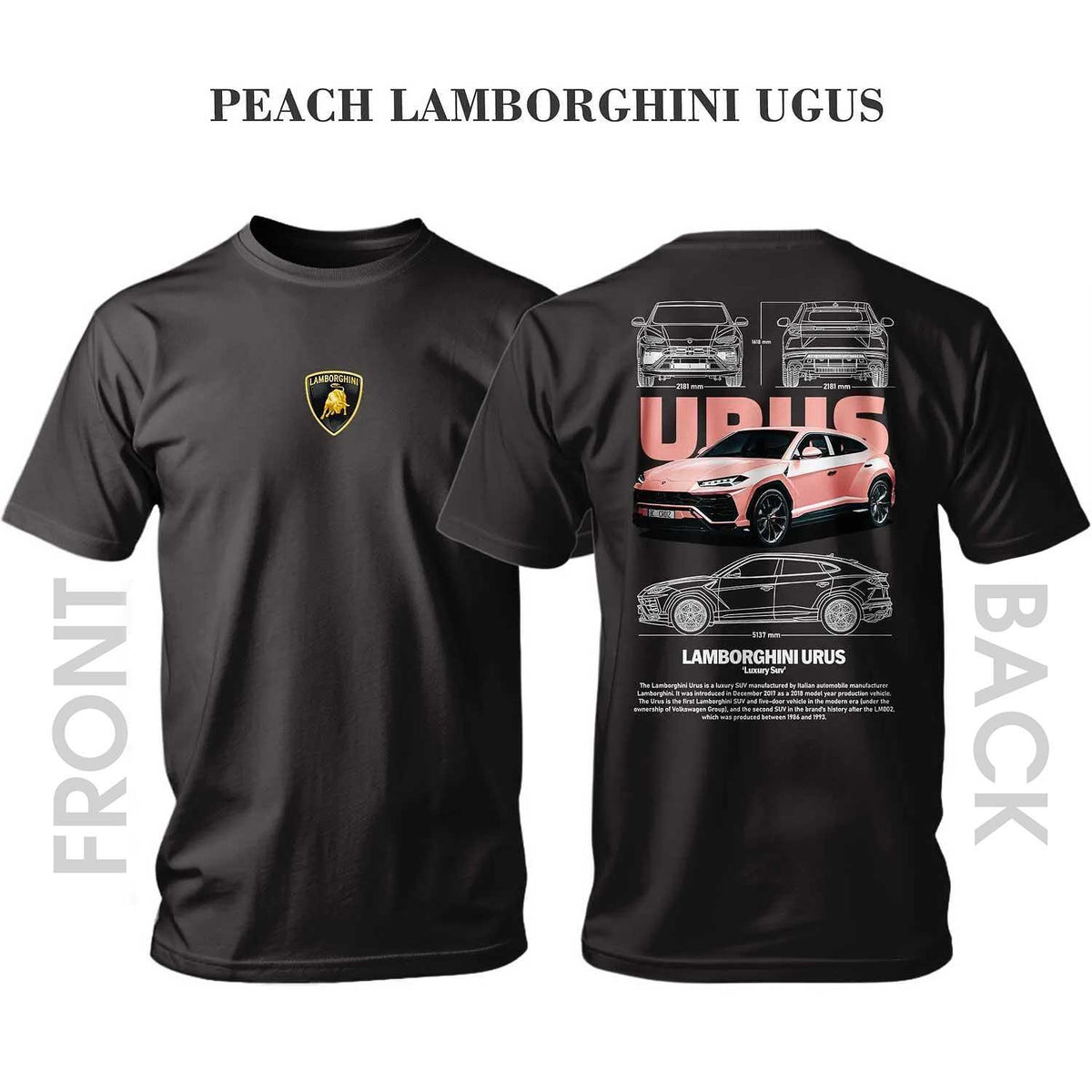 Тениска PEACH LAMBORGHINI URUS