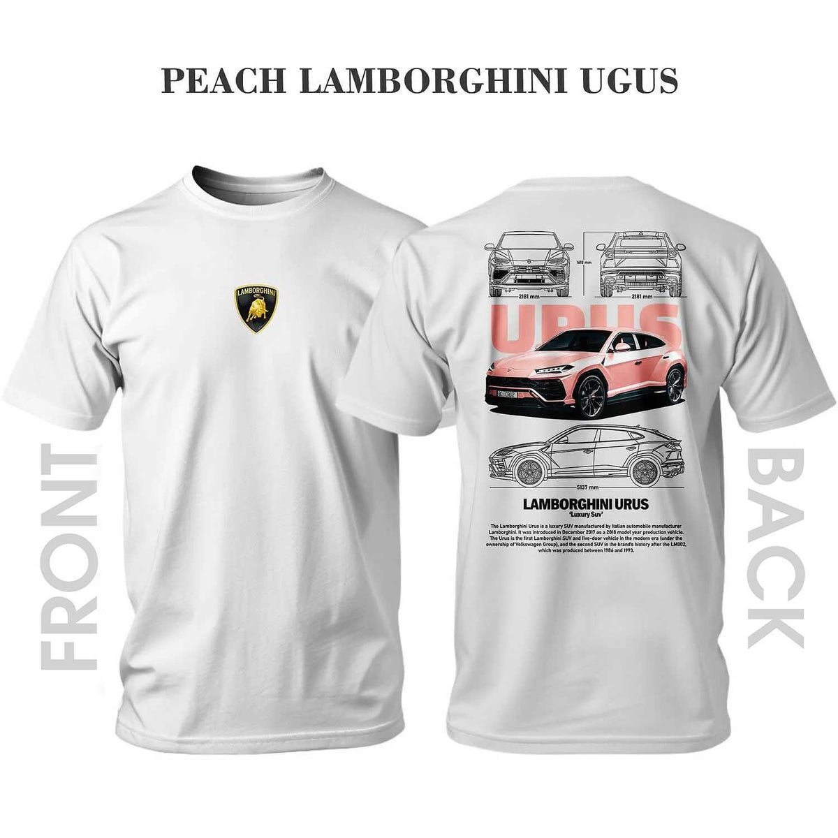 Тениска PEACH LAMBORGHINI URUS