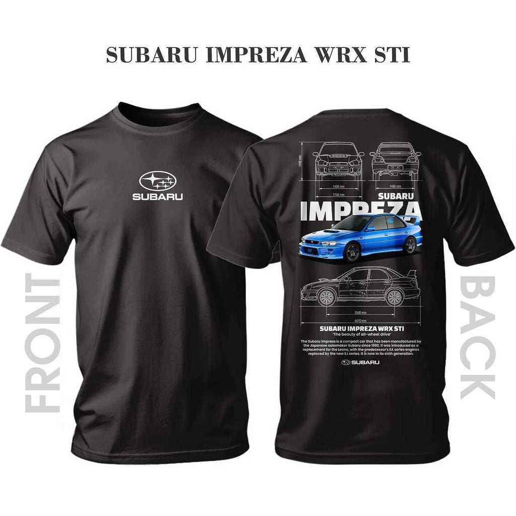Tricou BLUE SUBARU IMPREZA WRX STI