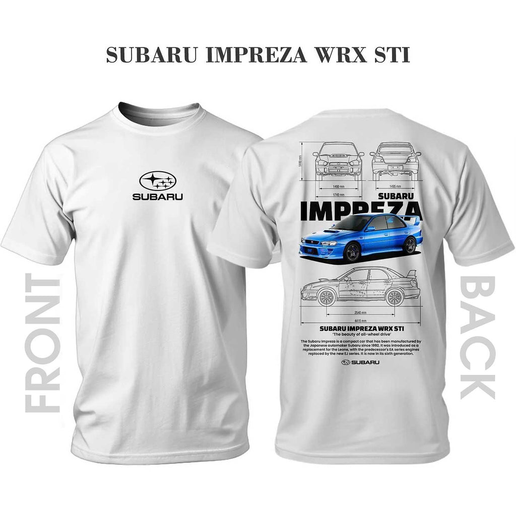 Tricou BLUE SUBARU IMPREZA WRX STI