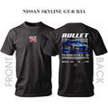 T-shirt NISSAN SKYLINE GT-R R34 BULLET