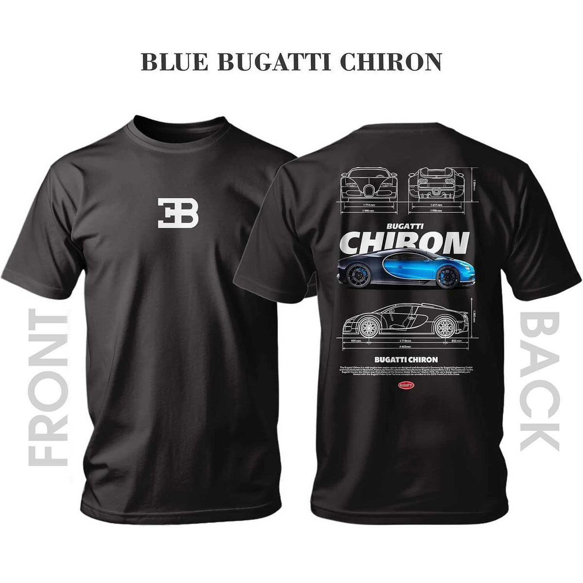 T-Shirt BLUE BUGATTI CHIRON