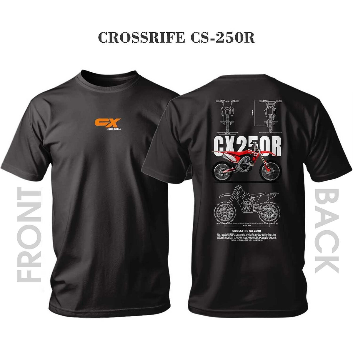 Tricou Honda Crossfire CX-250r