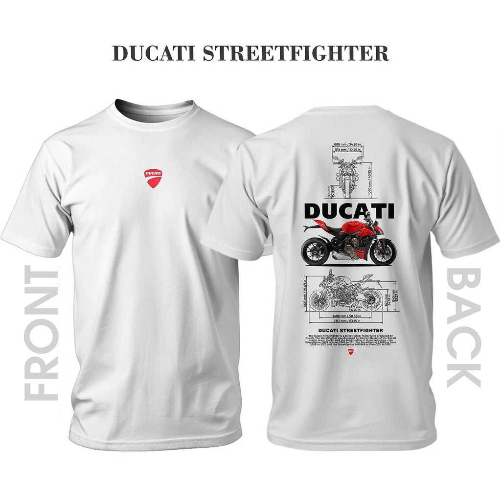 Tricou roșu/negru Ducati Streetfighter