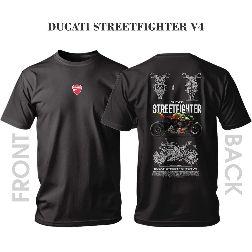 T-shirt GREEN/RED Ducati Streetfighter