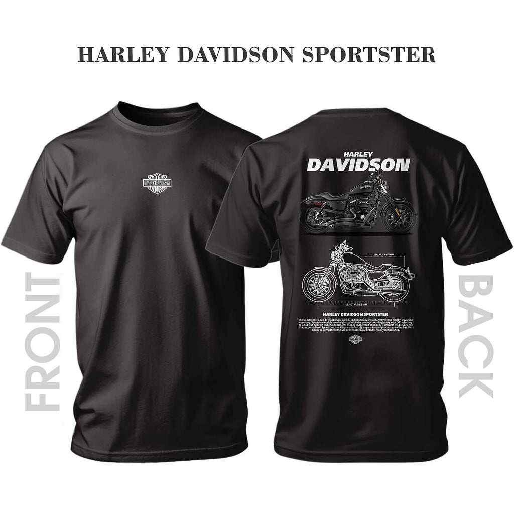 Tricou BLACK HARLEY DAVIDSON SPORTSTER
