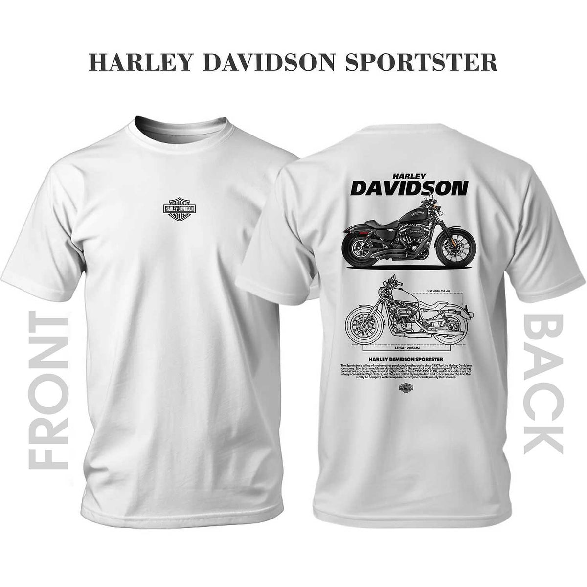 Tricou BLACK HARLEY DAVIDSON SPORTSTER