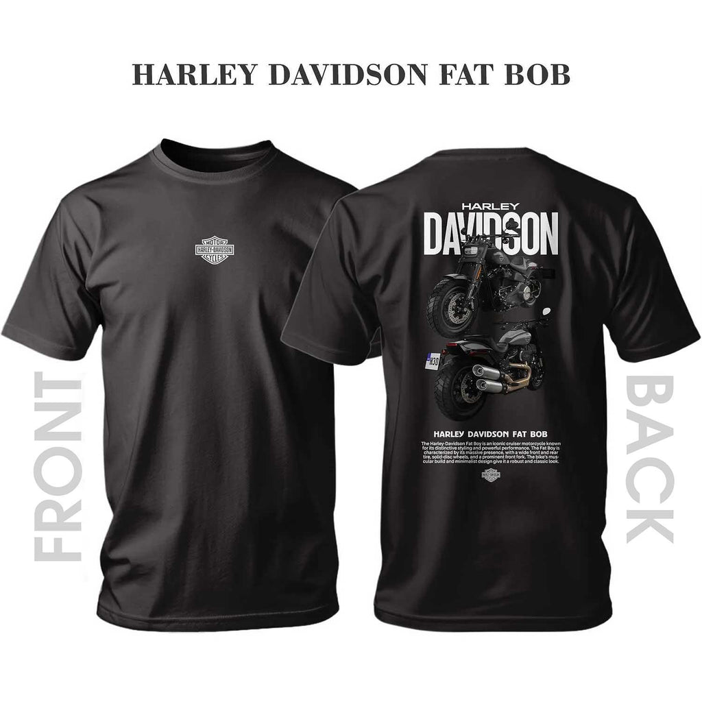 Tricou BLACK HARLEY DAVIDSON FAT BOB
