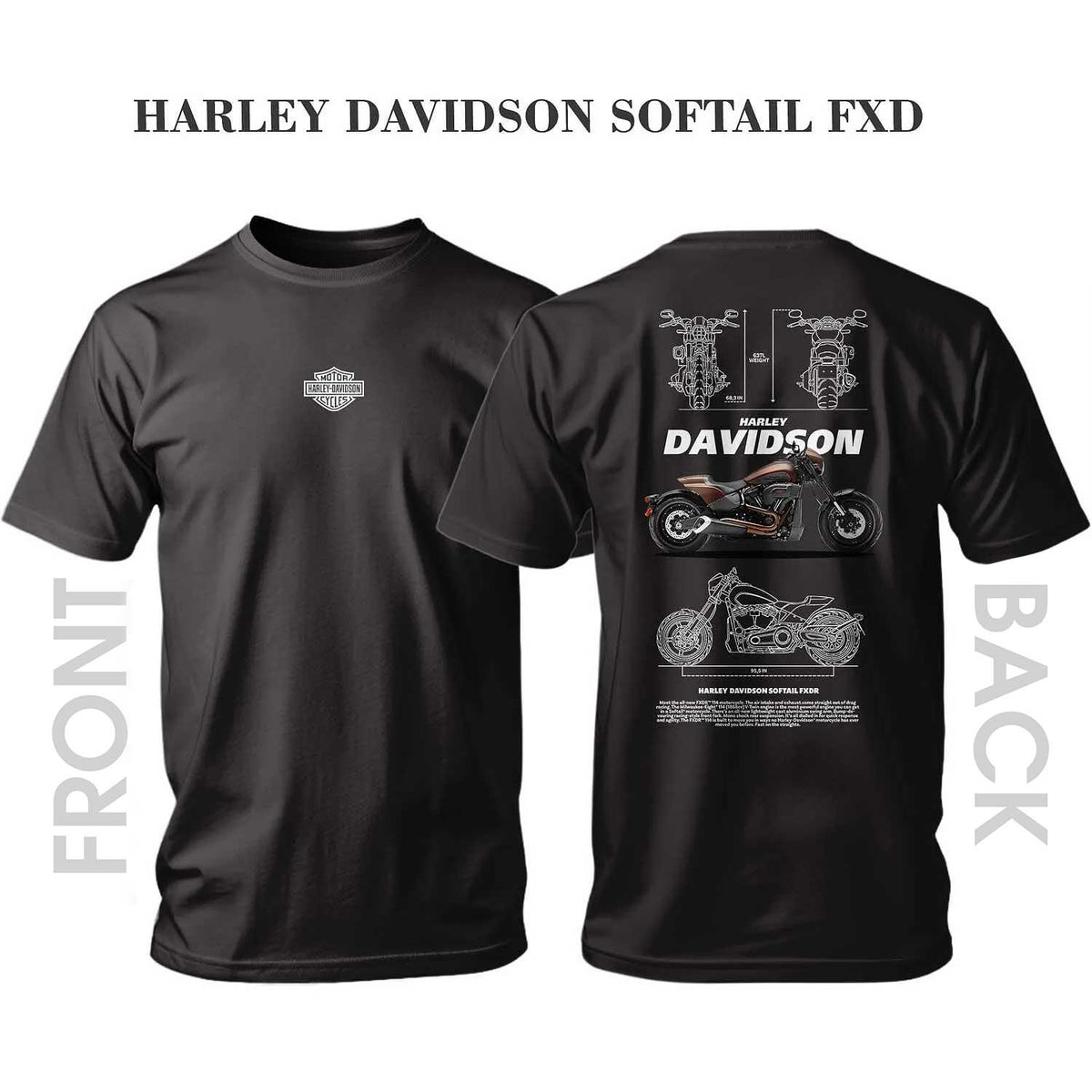T-shirt HARLEY DAVIDSON SOFTAIL FXDR