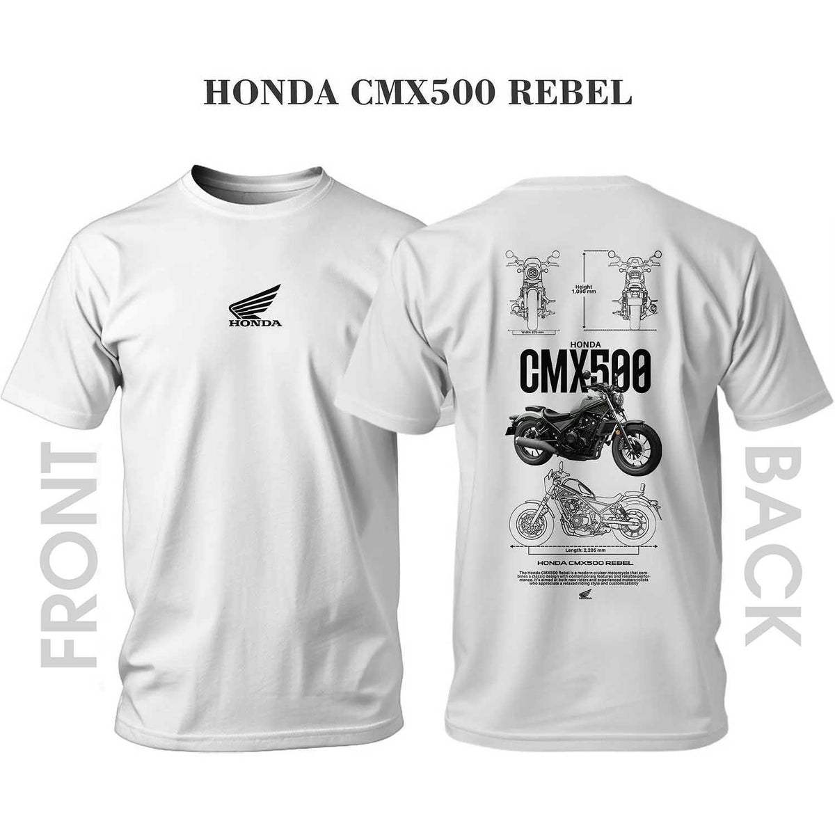 Tricou Honda CMX500 REBEL