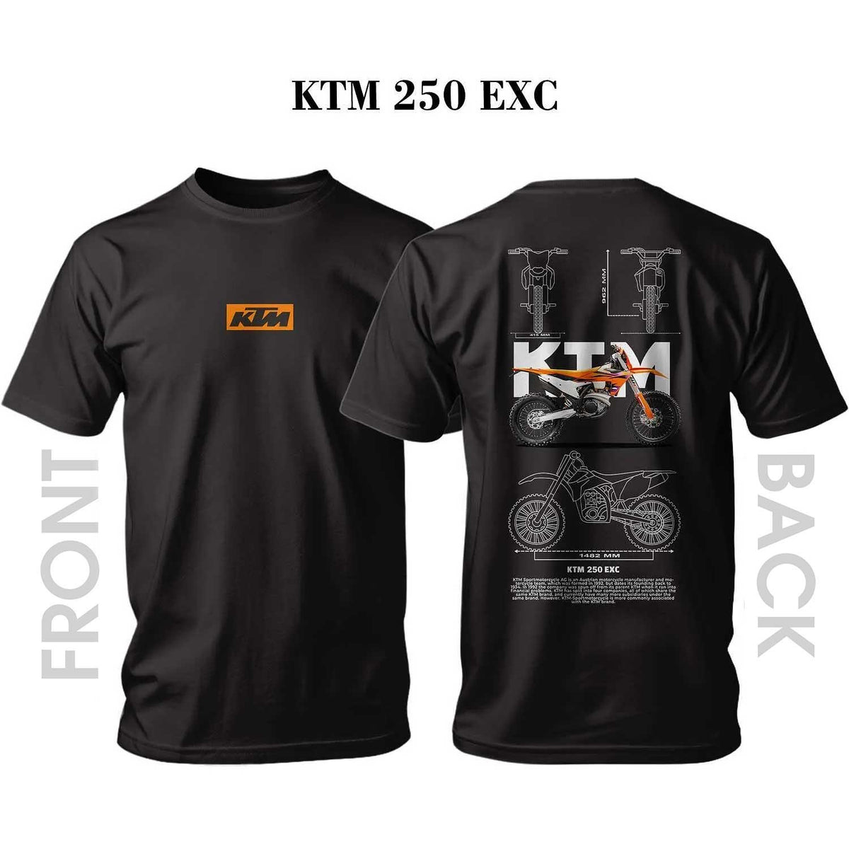 Tricou KTM Orange 250 EXC