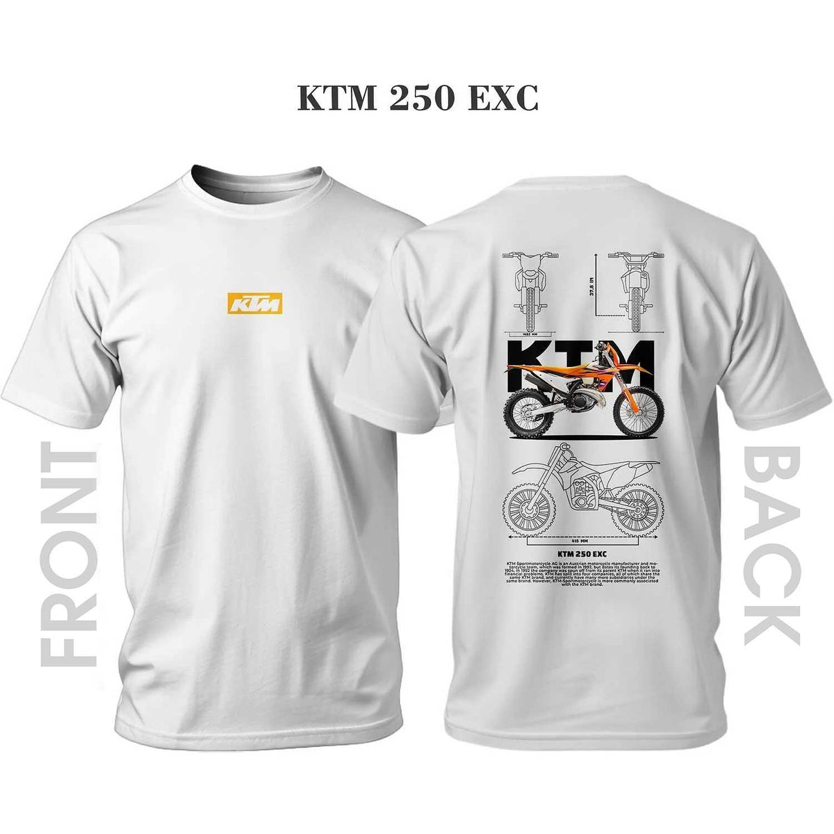 Tricou KTM Orange 250 EXC