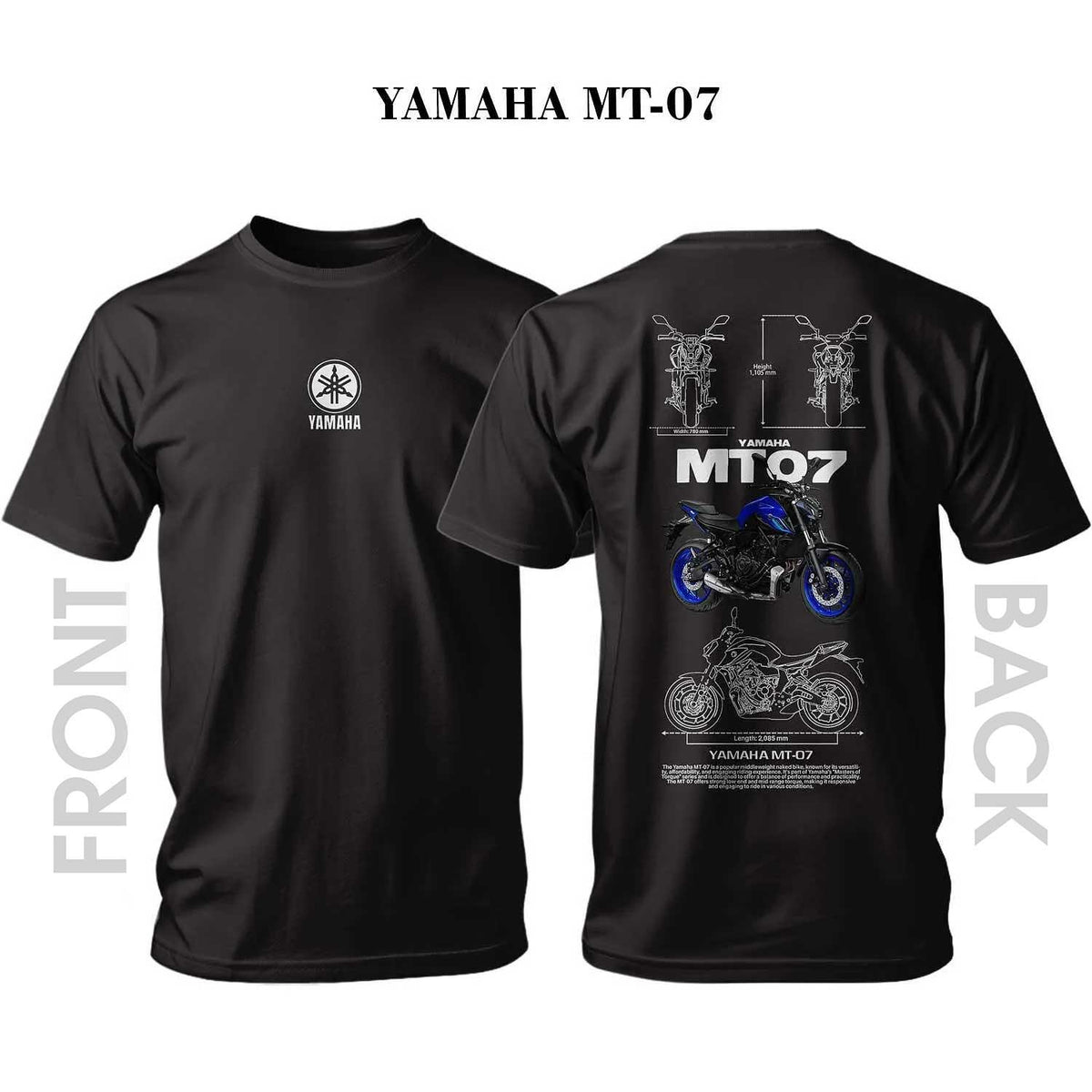 Тениска YAMAHA MT-07