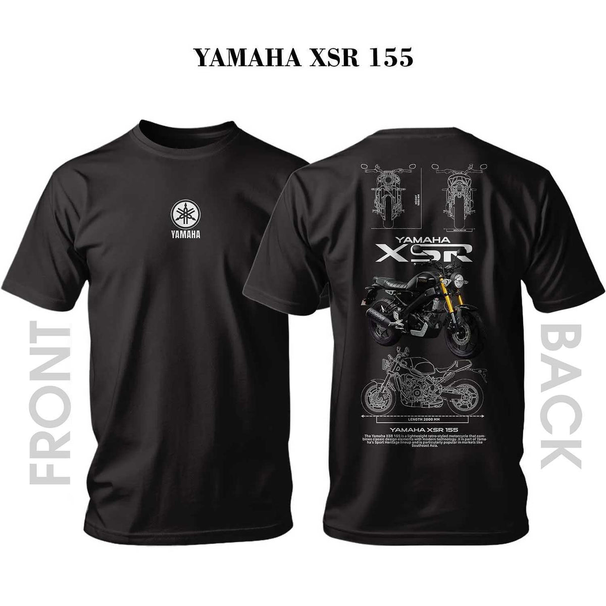 Тениска YAMAHA XSR 155