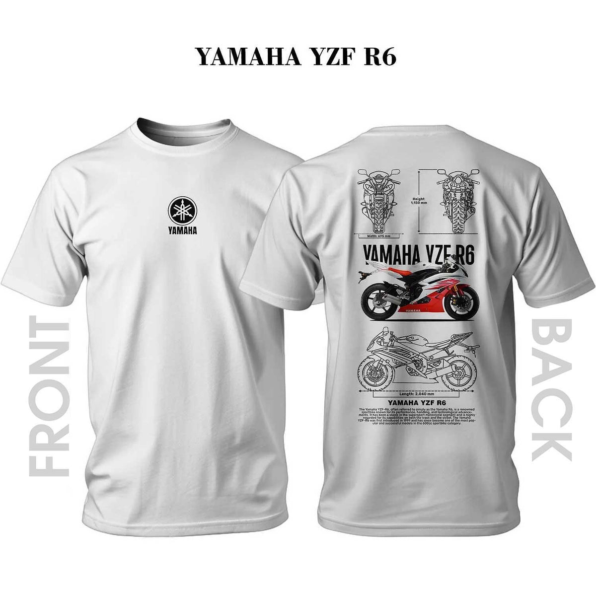 Тениска YAMAHA YZF R6