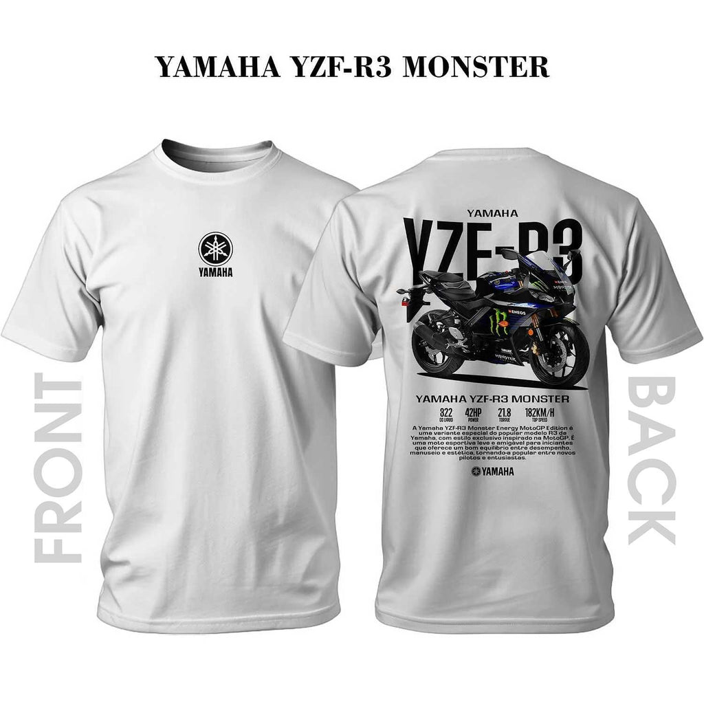 Tricou negru YAMAHA YZF-R3 Monster