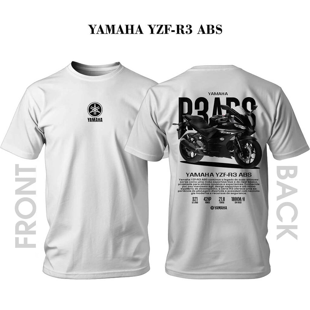 Tricou negru YAMAHA YZF-R3 ABS