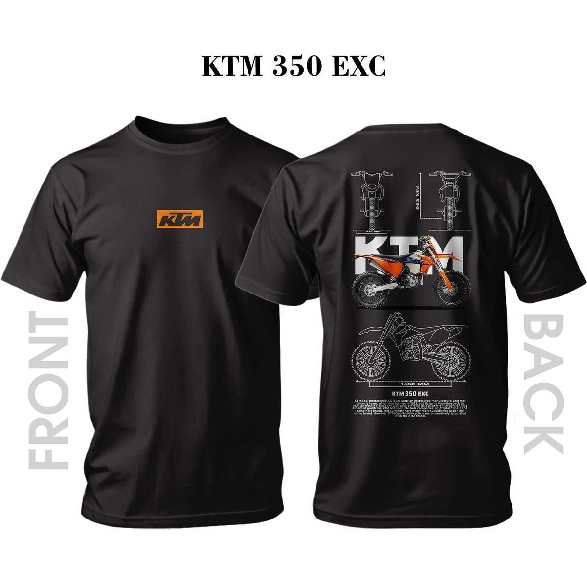 Tricou KTM Orange 350 EXC