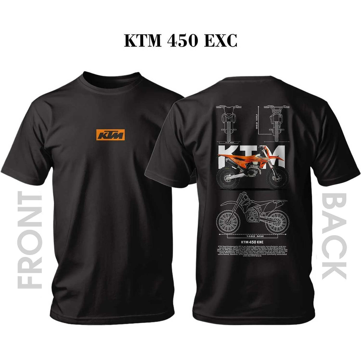 Tricou KTM Orange 450 EXC