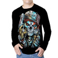 Блуза с дълъг ръкав Crazy Bad Skeleton 3D-144