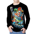 Long-sleeved Blouse Mad Joker Poker GR-761