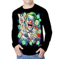 Long-sleeved Blouse Mad Joker with Money 4D-26