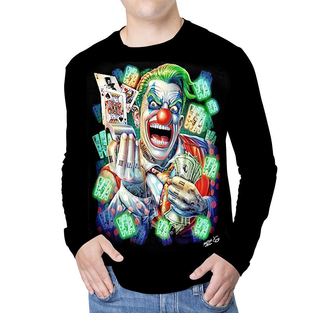 Long-sleeved Blouse Mad Joker with Money 4D-26