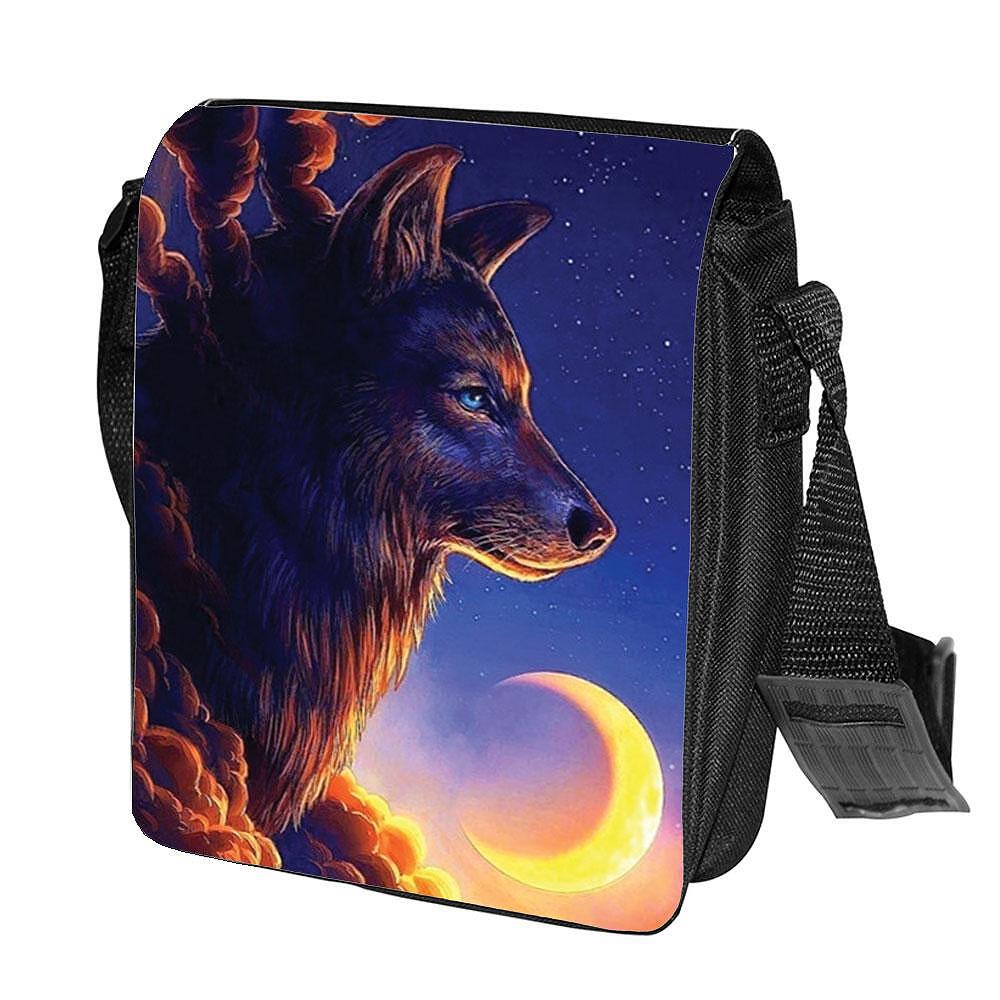 Geantă de umăr Wolf in the night