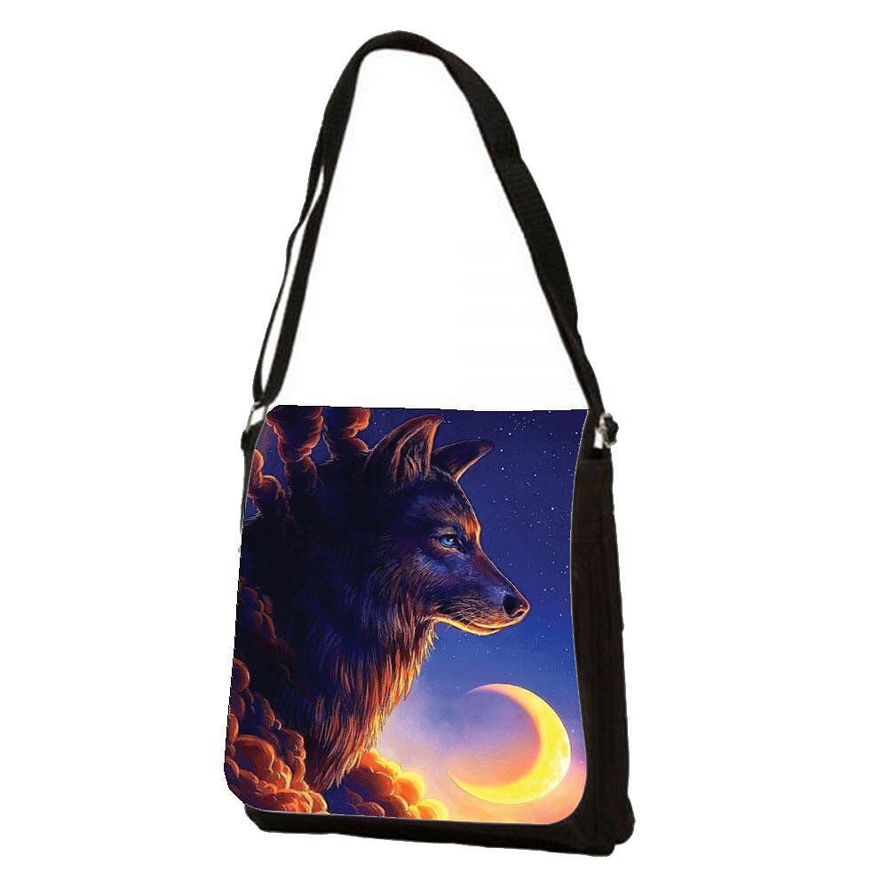 Geantă de umăr Wolf in the night
