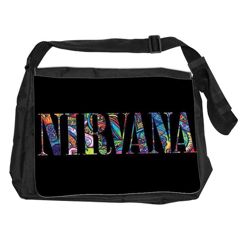 Чанта за рамо Music Life - Nirvana Colorful Logo