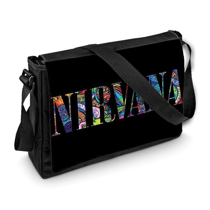 Чанта за рамо Music Life - Nirvana Colorful Logo