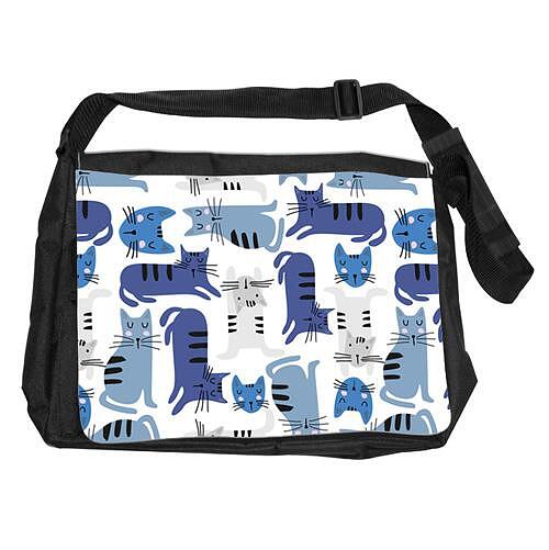 Чанта за рамо Big Blue Kittens