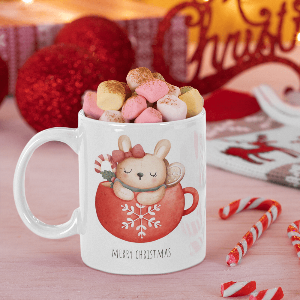 Rabbit in a Cup Mug