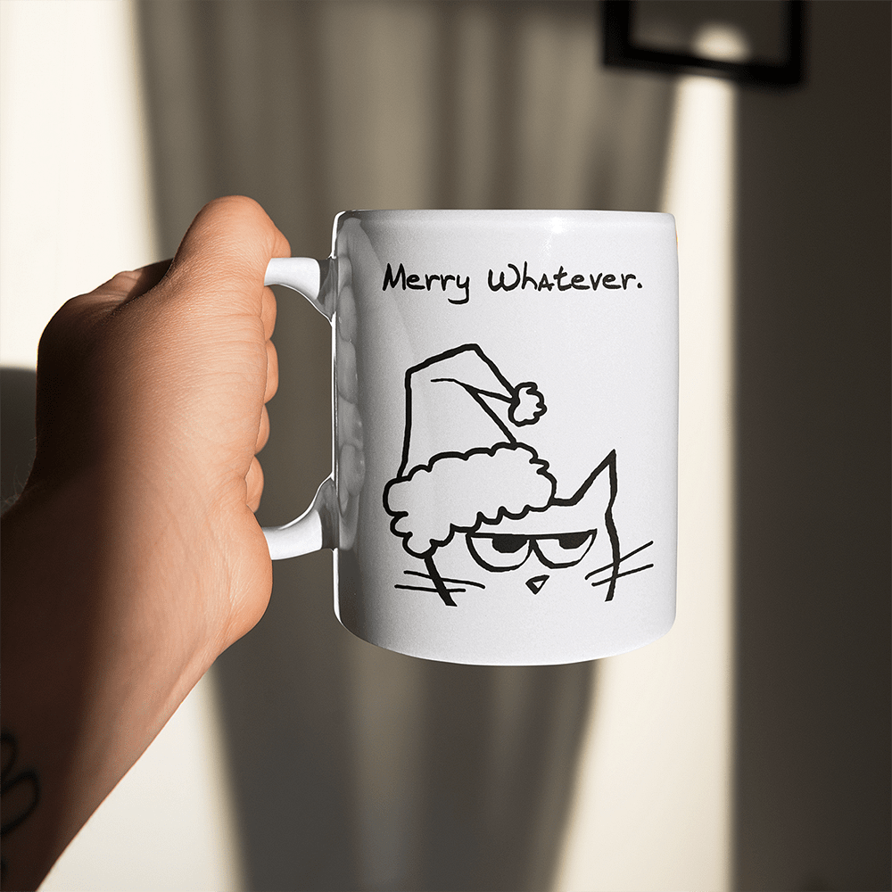 Grumpy Cat Merry Whatever Mug!