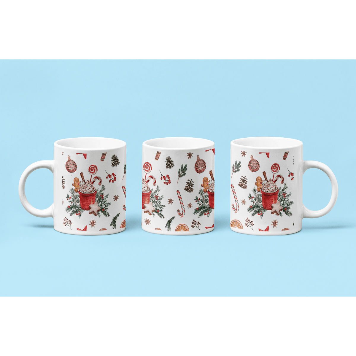 A cup of Christmas treats