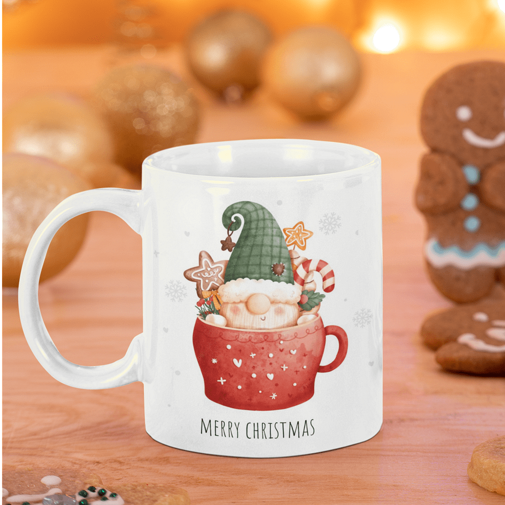 A cup of Christmas magic in a mug