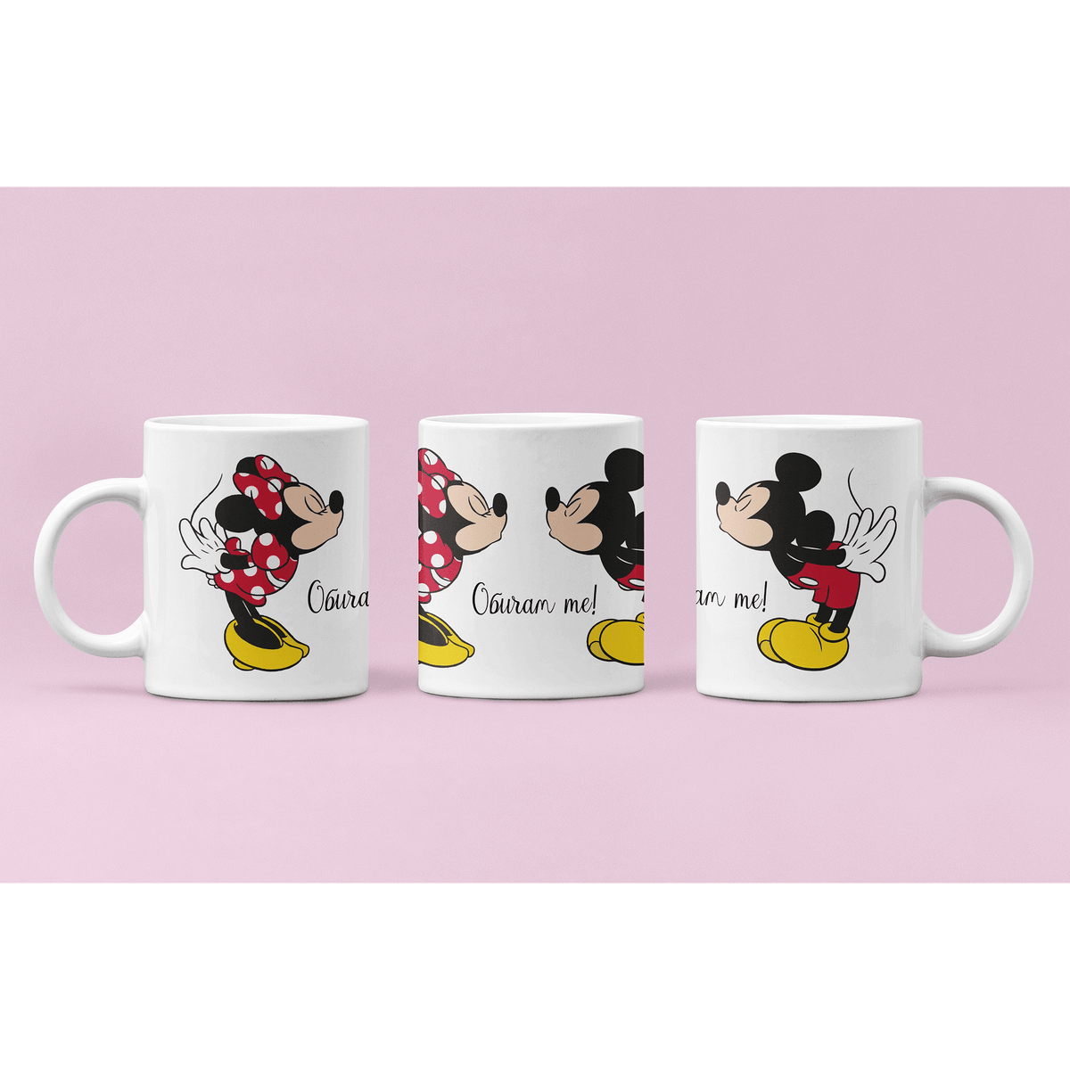 "I Love You" Mickey Mouse & Minnie Mouse Lovers Mug