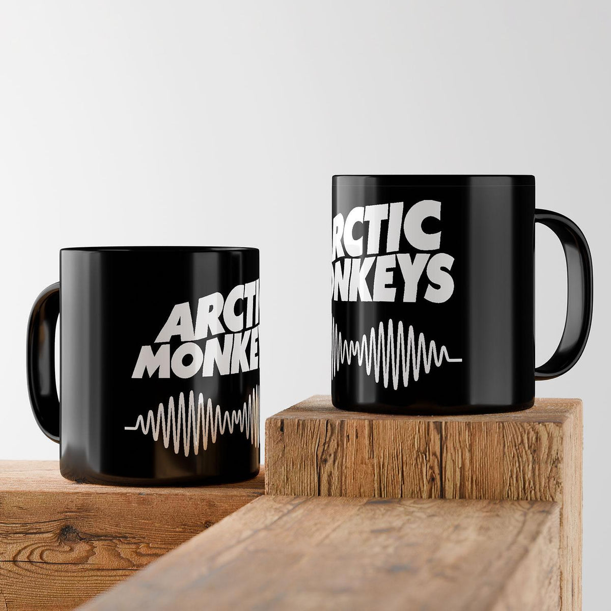 Cană ceramică neagră Arctic Monkeys
